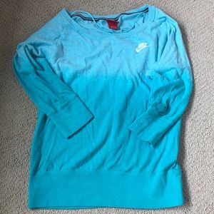 Nike Blue Ombré Long Sleeve